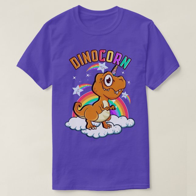 Niedlich Funny Dinocorn Dinosaurier Unicorn 1 T-Shirt (Design vorne)