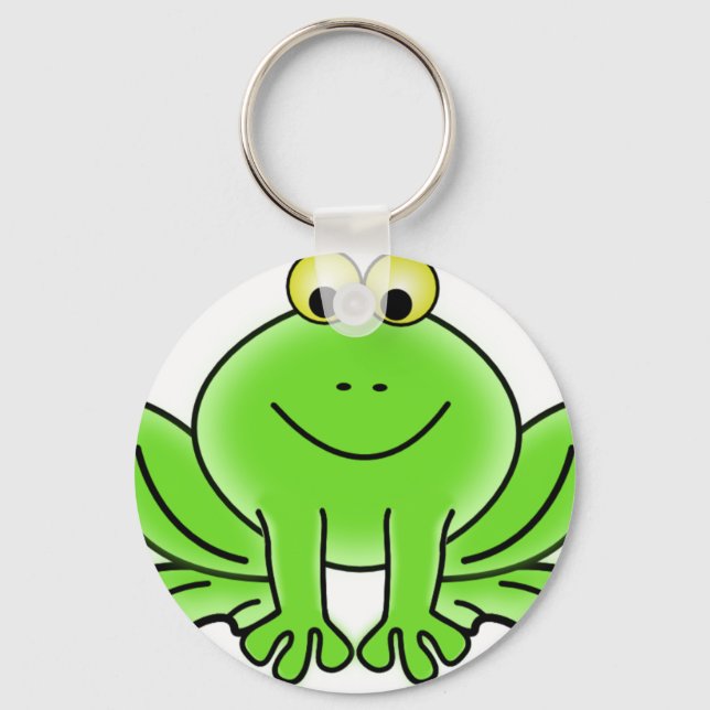 Niedlich Funny Frog Schlüsselanhänger (Vorderseite)