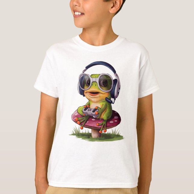 Niedlich Funny Frog T-Shirt (Vorderseite)