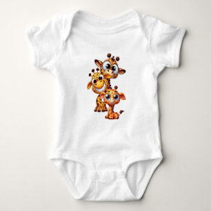 Niedlich Funny Giraffe Baby Strampler