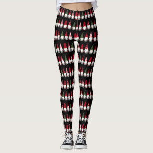 Niedlich Funny Gnomes Muster Weihnachten Leggings