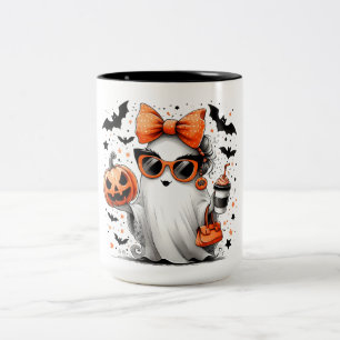 Niedlich Funny Halloween Ghost Zweifarbige Tasse