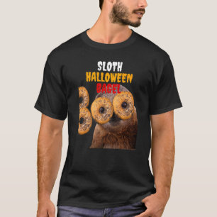 Niedlich Funny Haloween Sloth Boo Bagel Kostüm Pre T-Shirt