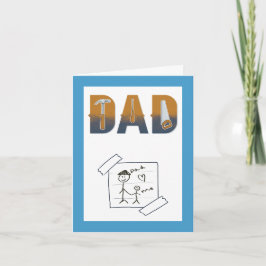 Niedlich Funny Handyman Vater Funny Birthday Card Karte