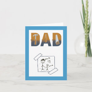 Niedlich Funny Handyman Vater Funny Birthday Card Karte