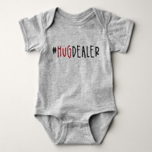 Niedlich Funny #HugDealer Valentinstag Baby Strampler