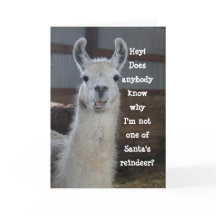 Niedlich Funny Humour Llama Frohe Weihnachten