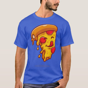 Niedlich Funny Kawaii Pepperoni Pizza Slice Anime T-Shirt