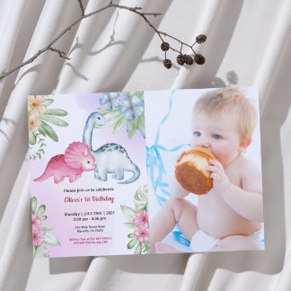 Niedlich Funny | Kinder Foto Geburtstag Einladung