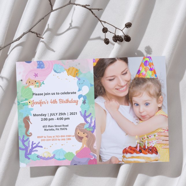 Niedlich Funny | Kinder Foto Geburtstag Einladung (Von Creator hochgeladen)