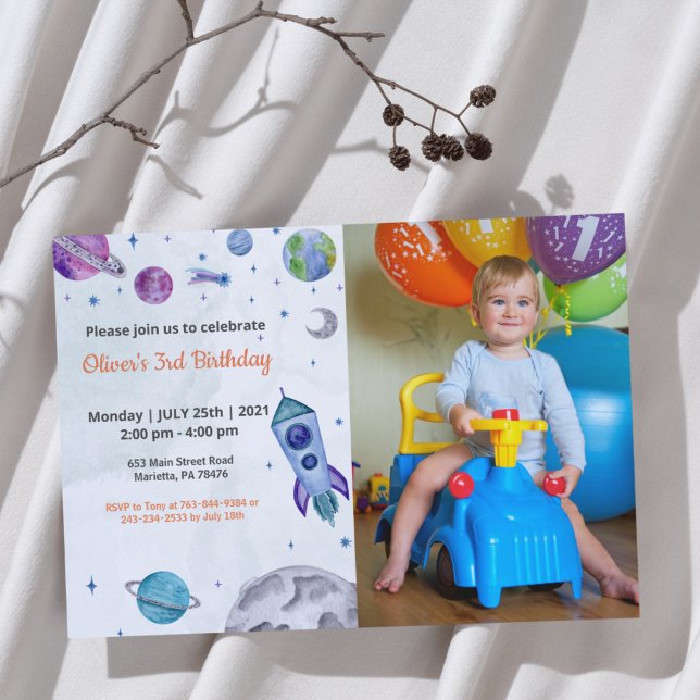Niedlich Funny | Kinder Foto Geburtstag Einladung (Von Creator hochgeladen)