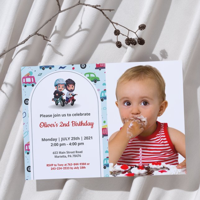 Niedlich Funny | Kinder Foto Geburtstag Einladung (Von Creator hochgeladen)