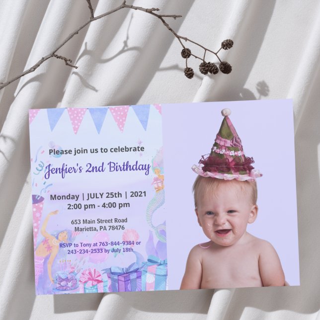 Niedlich Funny | Kinder Foto Geburtstag Einladung (Von Creator hochgeladen)