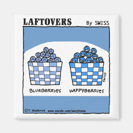 Niedlich Funny Laftovers Blueberry Cartoon Magnet