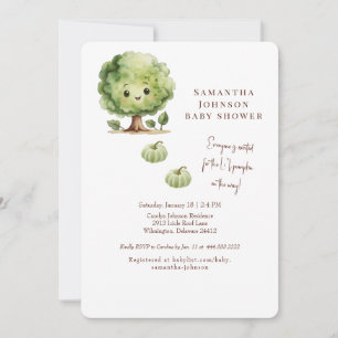 Niedlich & Funny Li'l Pumpkin Baby Dusche Einladung