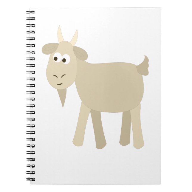 Niedlich Funny Little Goat Notizblock (Vorderseite)