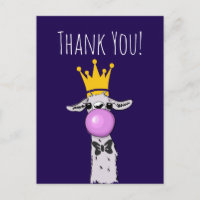 Niedlich Funny Llama Illustration Vielen Dank