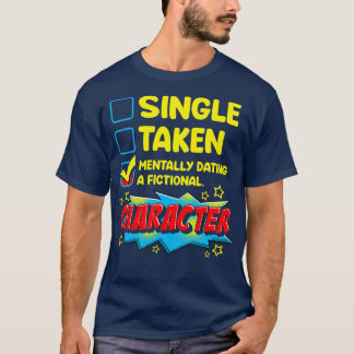 Niedlich Funny Mentally Verabredete einen fiktiven T-Shirt