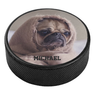 Niedlich & Funny Mops individuelle Name Hockey Puc Eishockey Puck
