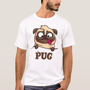 Niedlich Funny Mops T - Shirt
