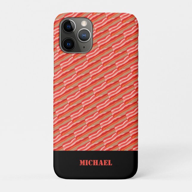 Niedlich Funny Personalisiert Bacon Case-Mate iPhone Hülle (Rückseite)