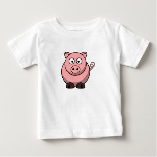 Niedlich Funny Pig Baby T-shirt