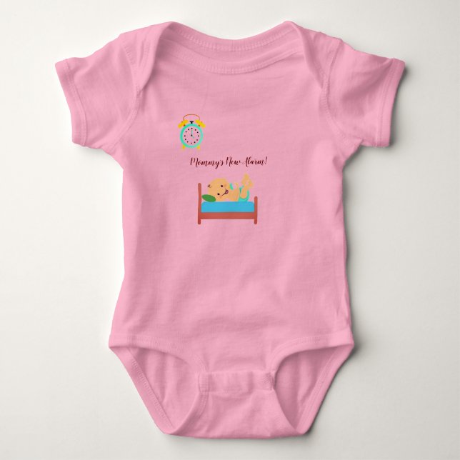 Niedlich Funny Pink Bodysuit Baby Strampler (Vorderseite)