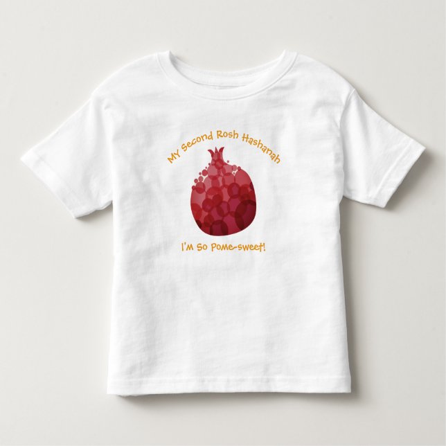 Niedlich Funny Pomegranate My (number) Rosh Hashan Kleinkind T-shirt (Vorderseite)