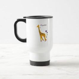 Niedlich Funny Skaten Cartoon Giraffe Girlaname Reisebecher