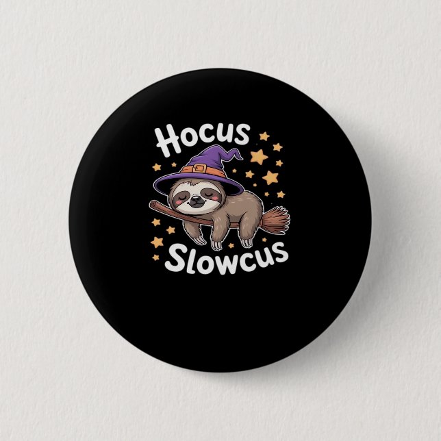 Niedlich Funny Sloth Halloween Essential T - Shirt Button (Vorderseite)