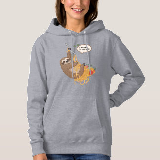 Niedlich & Funny Spaghetti Sloth | "Ich will das t Hoodie