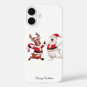 Niedlich Funny Spaß Trendy Modern Frohe Weihnachte iPhone 16 Hülle
