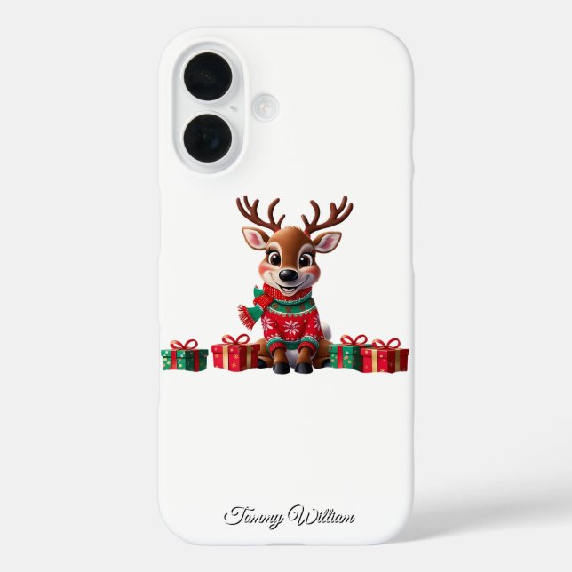 Niedlich Funny Spaß Trendy Modern Frohe Weihnachte Case-Mate iPhone Hülle (Rückseite)