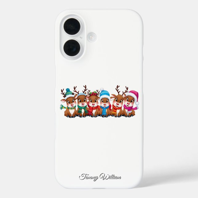 Niedlich Funny Spaß Trendy Modern Frohe Weihnachte Case-Mate iPhone Hülle (Rückseite)