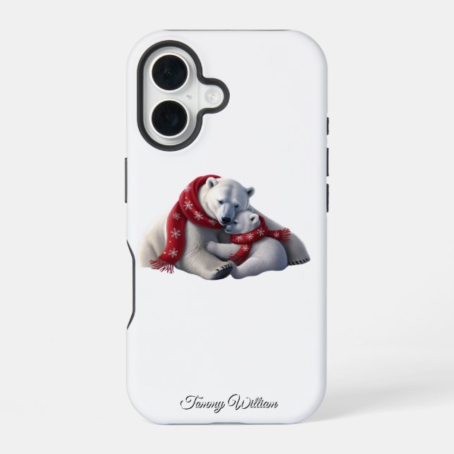 Niedlich Funny Spaß Trendy Modern Frohe Weihnachte iPhone 16 Hülle (Rückseite)
