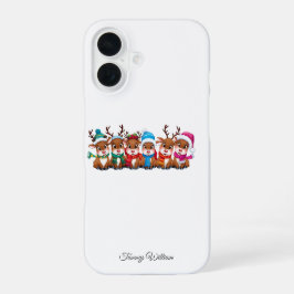 Niedlich Funny Spaß Trendy Modern Frohe Weihnachte iPhone 16 Hülle