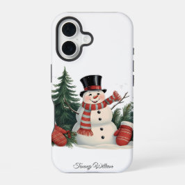 Niedlich Funny Spaß Trendy Modern Frohe Weihnachte iPhone 16 Hülle