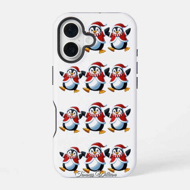 Niedlich Funny Spaß Trendy Modern Frohe Weihnachte iPhone 16 Hülle (Rückseite)