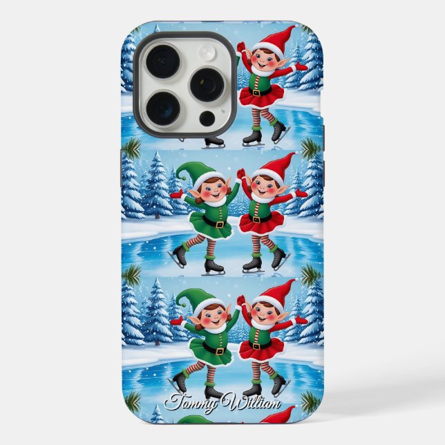 Niedlich Funny Spaß Trendy Modern Frohe Weihnachte iPhone Hülle (Rückseite)