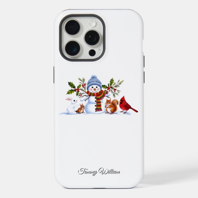 Niedlich Funny Spaß Trendy Modern Frohe Weihnachte iPhone Hülle (Rückseite)