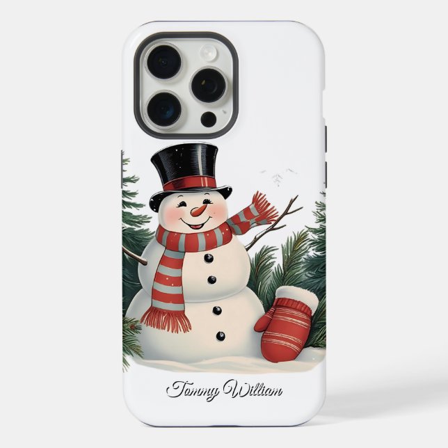 Niedlich Funny Spaß Trendy Modern Frohe Weihnachte iPhone Hülle (Rückseite)