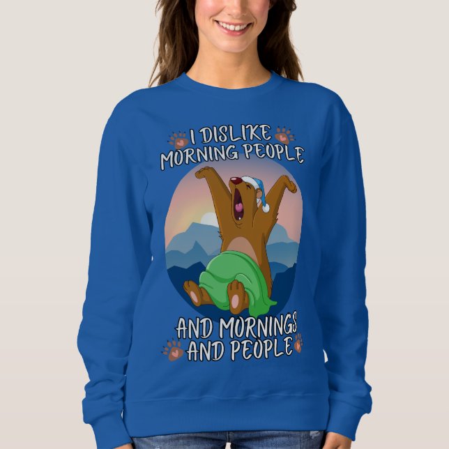 Niedlich Funny Teddy Bear Sweatshirt (Vorderseite)