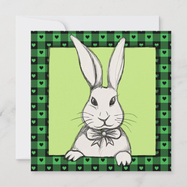 Niedlich Funny Vintag Happy Osterfest Personalisie (Vorderseite)