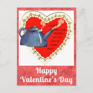 Niedlich Funny Vintager Valentinstag Teatro Social Postkarte