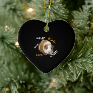 Niedlich & Funny Wheel - Guinea Pig Owner Cavy Lov Keramik Ornament