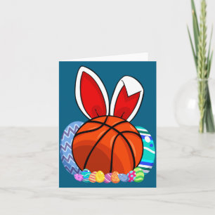 Niedlich für Basketball-Osterhasen-Osterei Karte