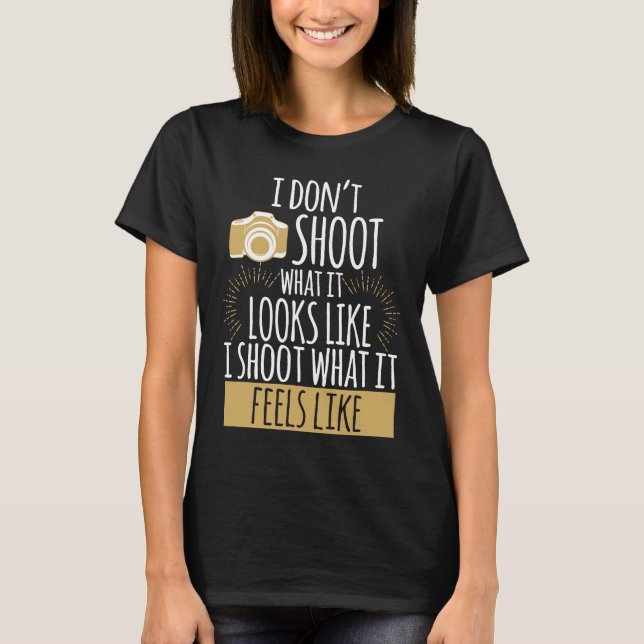 Niedlich für Fotografen T-Shirt (Vorderseite)