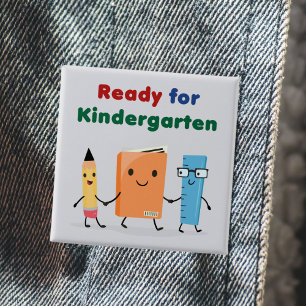 Niedlich für Kindergartenbuch Button