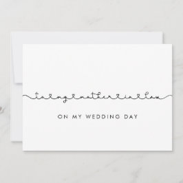 Niedlich für meine Schwiegermutter auf meiner Hoch Einladung