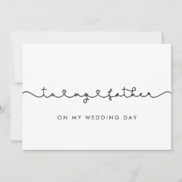 Niedlich Für meinen Vater auf meiner Hochzeitstags Einladung